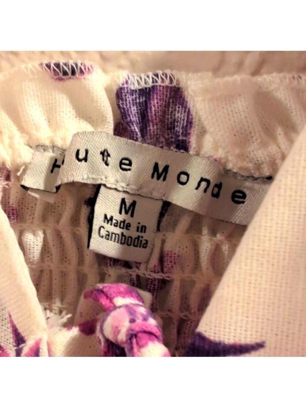 Haute Monde Floral Dress Spaghetti Straps, Medium,Runs Small,See Measuremens,New - Picture 3 of 8